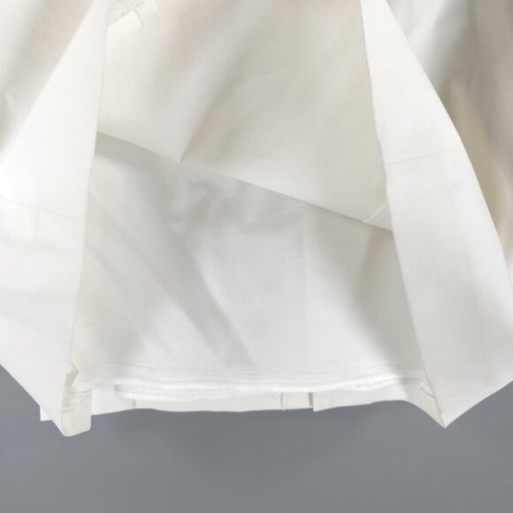 MaxMara Portugal 🇵🇹 Made 11010492 Lined White Skirt with Pockets Back Slit 6 - Picture 8 of 11